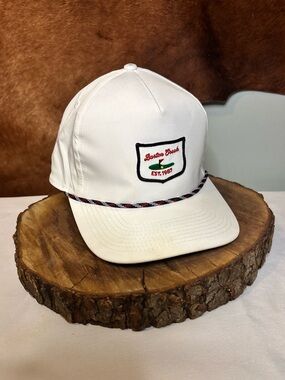 ⛳ Vintage Barton Creek Country Club Rope Snapback Hat | White Golf Club Cap